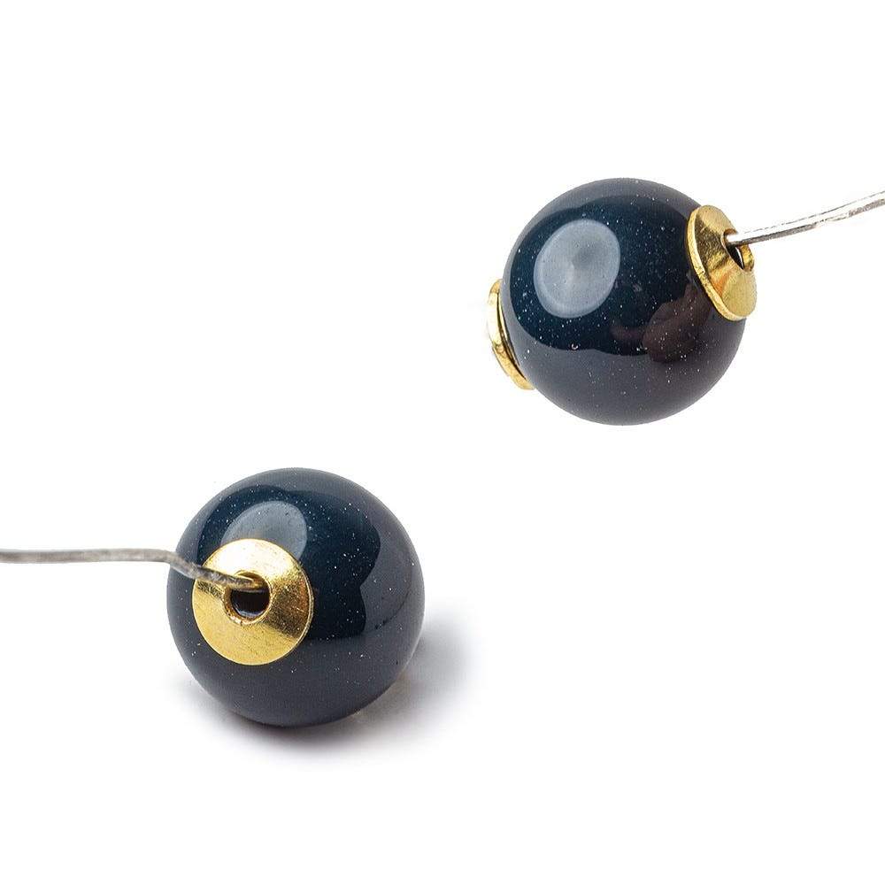 4mm 22k Gold plated Copper plain Bead Cap 8 inch 228 pieces (ONLINE ORDER ONLY)