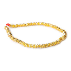 4mm 22k Gold plated Copper plain Bead Cap 8 inch 228 pieces (ONLINE ORDER ONLY)