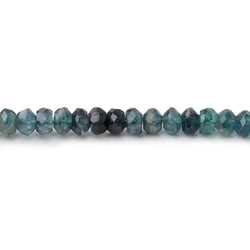 4mm Indicolite Tourmaline Faceted Rondelle Beads 14 inch 140 pieces (ONLINE ORDER ONLY)