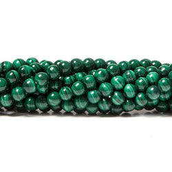 4mm Malachite plain round beads 16 inch 100 pieces (ONLINE ORDER ONLY)