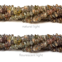 4mm Multi Color Sapphire Chip Beads 15 inch 211 pieces (ONLINE ORDER ONLY)