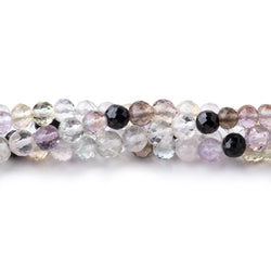 4mm Multi Gemstone Faceted Round Beads 16 inch 112 pieces (ONLINE ORDER ONLY)