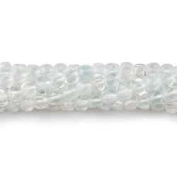 4mm Natural Topaz Micro Faceted Cube Beads 12 inch 70 pieces (ONLINE ORDER ONLY)