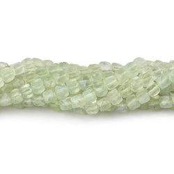 4mm Prehnite Micro Faceted Cube Beads 12 inch 80 pieces