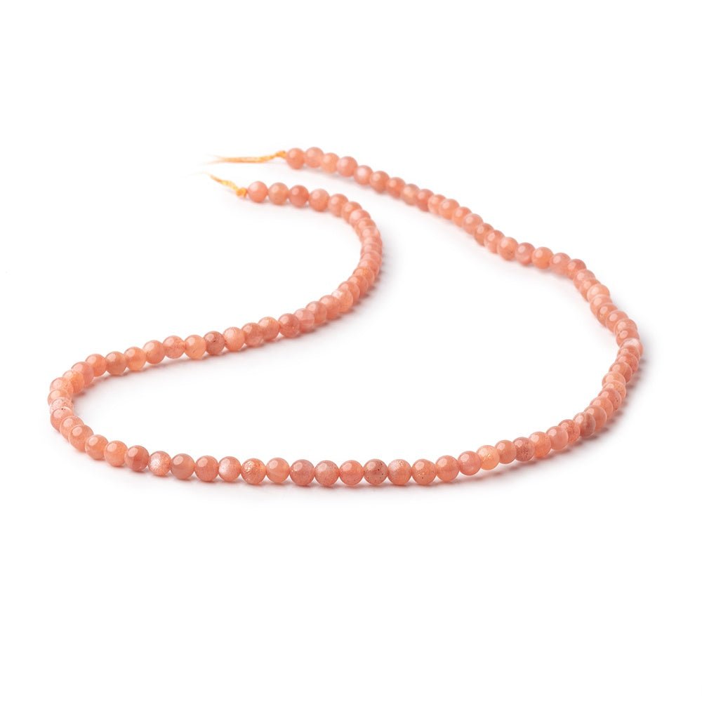 4mm Sunstone Plain Round Beads 16 inch 100 pieces (ONLINE ORDER ONLY)