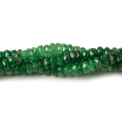 4mm Tsavorite Garnet faceted rondelles 16 inch 145 beads