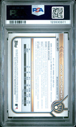 Graded 2022 Topps Bowman Draft Jacob Misiorowski #BD132 Rookie RC Baseball Card PSA 9 Mint (ONLINE ORDER ONLY)