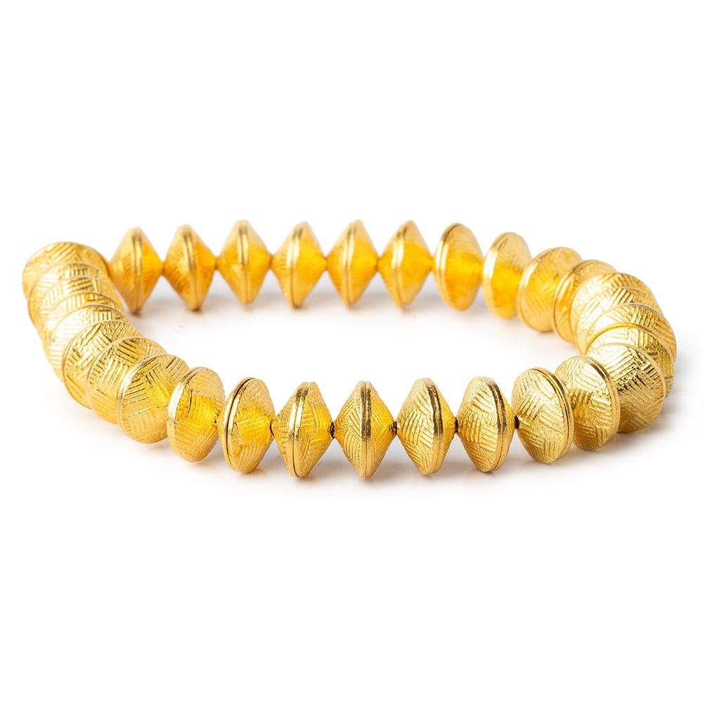 4x10mm 22kt Gold Plated Copper Bead Cap 8 inch 62 pieces (ONLINE ORDER ONLY)