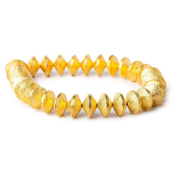 4x10mm 22kt Gold Plated Copper Bead Cap 8 inch 62 pieces (ONLINE ORDER ONLY)