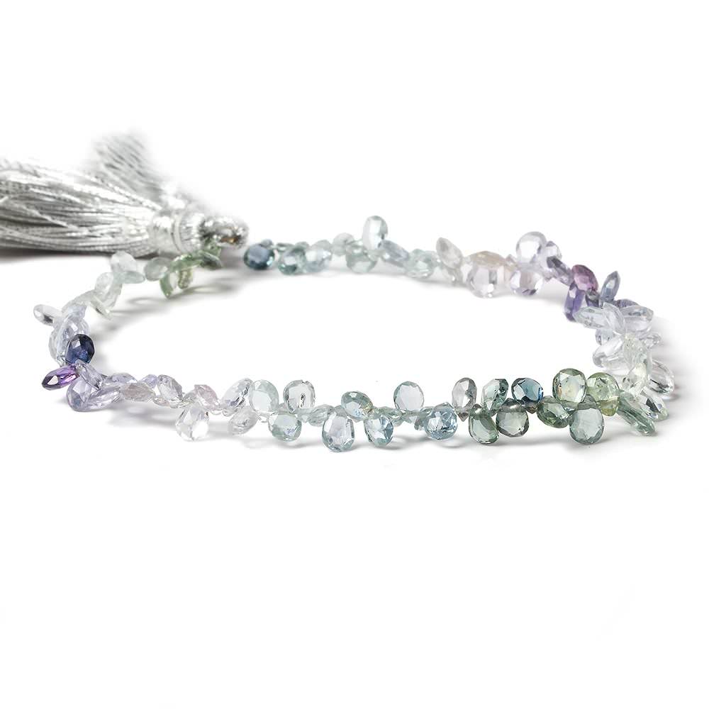 4x3mm Fancy Sapphire Pear Briolette 8 inch 106 pcs (ONLINE ORDER ONLY)