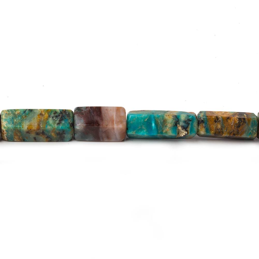 4x5-5x17mm Blue Peruvian Opal plain hexagonal beads 18 inch 43 pieces (ONLINE ORDER ONLY)