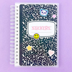 4x6 Composition Notebook Reusable Sticker Book (ONLINE ORDER ONLY)