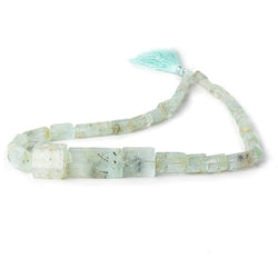 4x8-26x13mm Aquamarine Straight Drilled Natural Crystals 16 inch 33 beads (ONLINE ORDER ONLY)