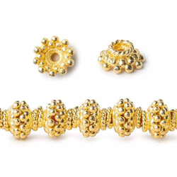 4.5x8.5mm 22kt Gold Plated Copper Bead Cap (ONLINE ORDER ONLY)