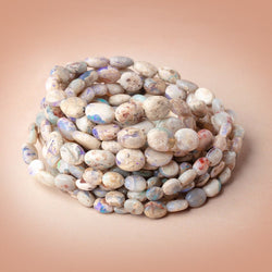 5-10mm Australian Opal with Matrix Unfaceted Oval 18 inch 52 Beads AA (ONLINE ORDER ONLY)