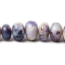 5 - 10mm Morado Purple Opal Plain Rondelle Beads 18 inch 115 pieces