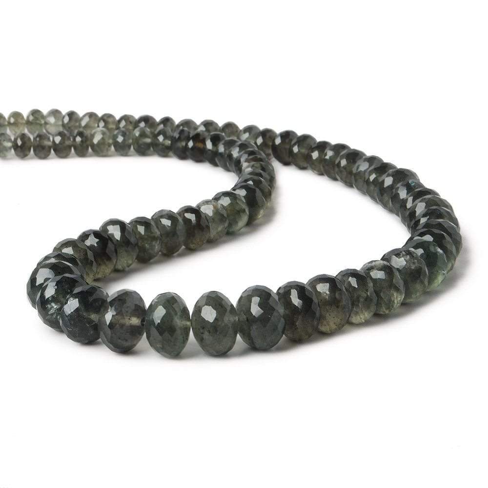 5-10mm Moss Aquamarine Beads Faceted Rondelle 16 inch 81 pieces AA (ONLINE ORDER ONLY)