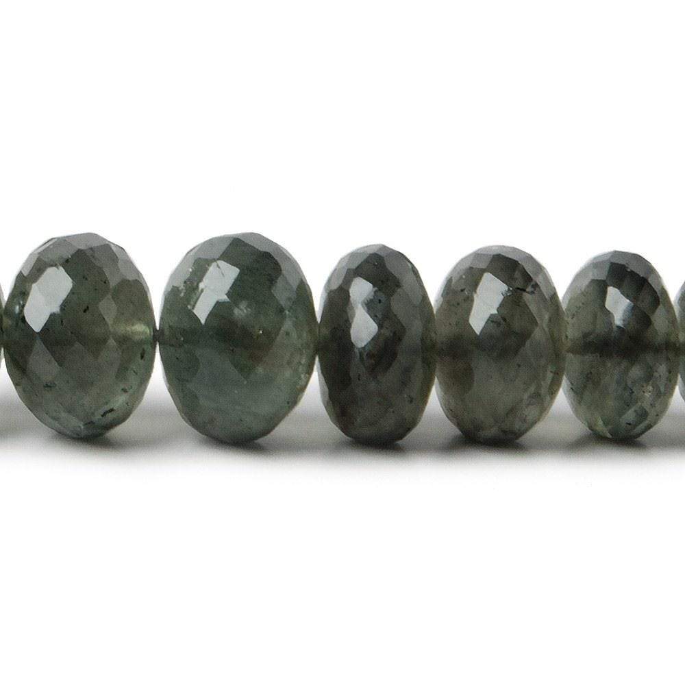 5-10mm Moss Aquamarine Beads Faceted Rondelle 16 inch 81 pieces AA (ONLINE ORDER ONLY)