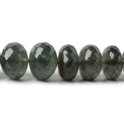 5-10mm Moss Aquamarine Beads Faceted Rondelle 16 inch 81 pieces AA (ONLINE ORDER ONLY)