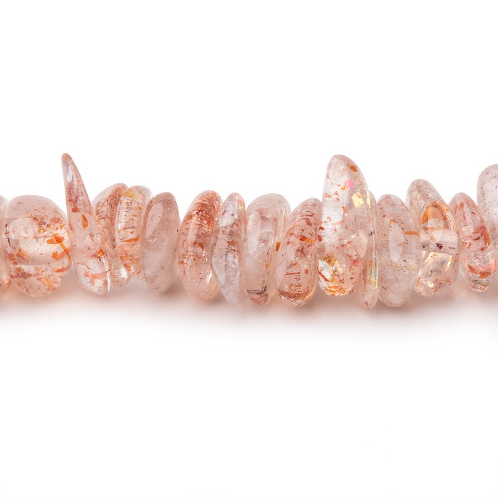 5-10mm Sunstone Plain Chip Beads 16.5 inch 139 pieces (ONLINE ORDER ONLY)