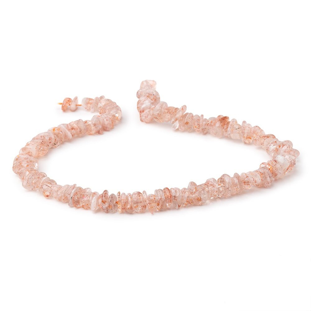 5-10mm Sunstone Plain Chip Beads 16.5 inch 139 pieces (ONLINE ORDER ONLY)