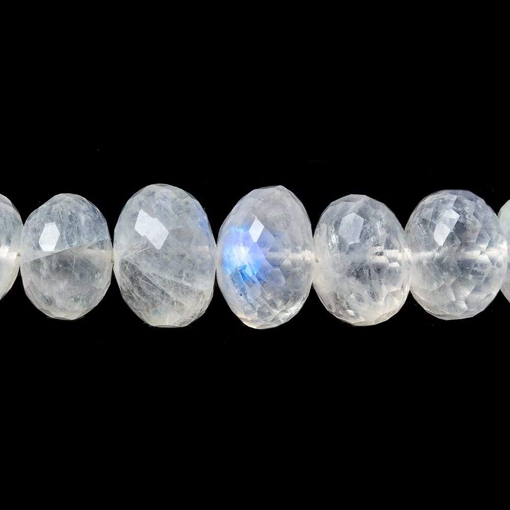 5-11mm Rainbow Moonstone Faceted Rondelle Beads 16 inch 76 pcs