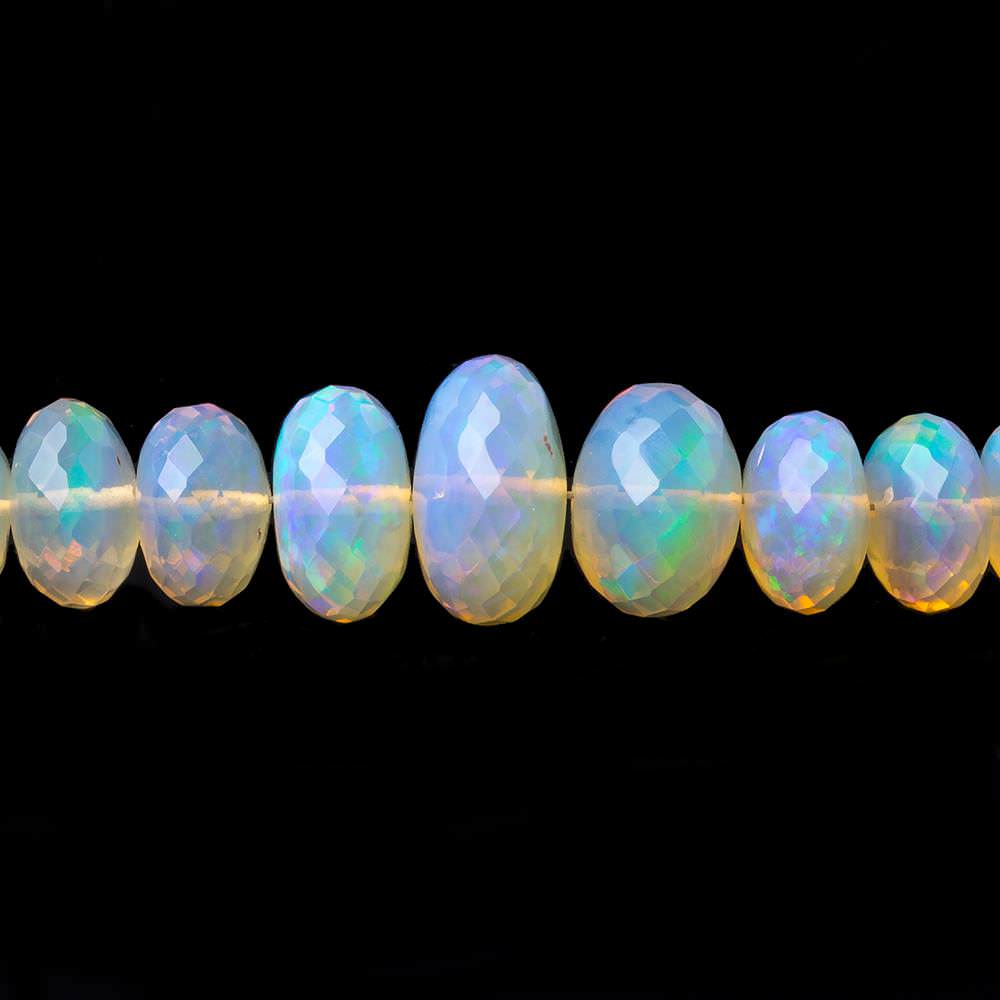 5-12mm Golden Ethiopian Opal faceted rondelle beads 16.5 inch 110 pieces (ONLINE ORDER ONLY)