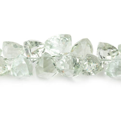 5-15mm Prasiolite Faceted Top Drilled Trillions 8 inch 53 Beads (ONLINE ORDER ONLY)
