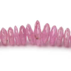 5-15mm Ruby German Faceted Rondelles 16 inch 118 Beads (ONLINE ORDER ONLY)