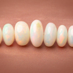 5-16mm Ethiopian Opal Plain Rondelle 20 inch 94 Beads AAA (ONLINE ORDER ONLY)
