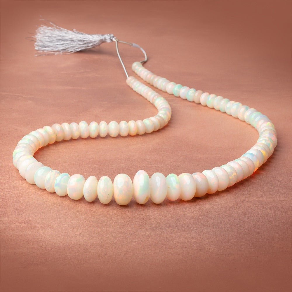 5-16mm Ethiopian Opal Plain Rondelle 20 inch 94 Beads AAA (ONLINE ORDER ONLY)