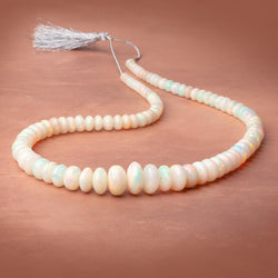 5-16mm Ethiopian Opal Plain Rondelle 20 inch 94 Beads AAA (ONLINE ORDER ONLY)