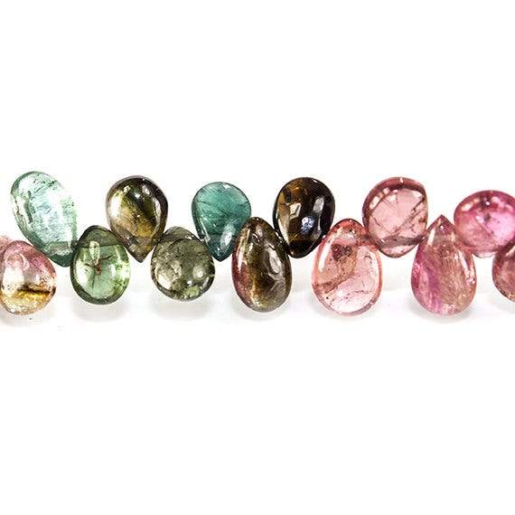 5-6mm Multi Color Afghani Tourmaline Plain Pear (ONLINE ORDER ONLY)