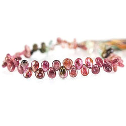 5-6mm Multi Color Afghani Tourmaline Plain Pear (ONLINE ORDER ONLY)