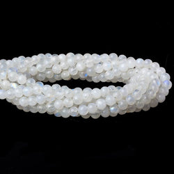 5-6mm Rainbow Moonstone Beads Plain Round Beads 14 inch 58pcs (ONLINE ORDER ONLY)