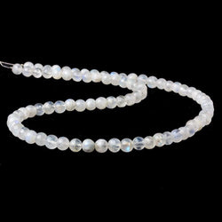 5-6mm Rainbow Moonstone Beads Plain Round Beads 14 inch 58pcs (ONLINE ORDER ONLY)