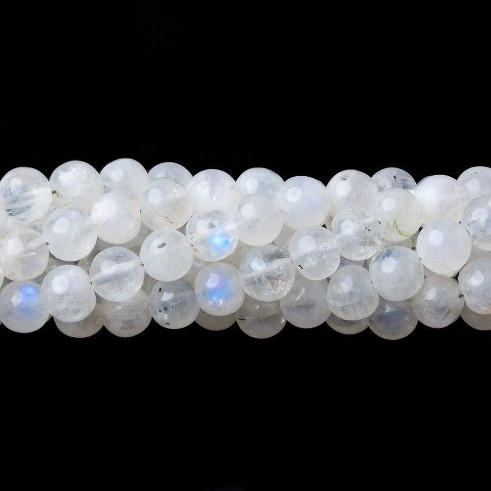 5-6mm Rainbow Moonstone Beads Plain Round Beads 14 inch 58pcs (ONLINE ORDER ONLY)