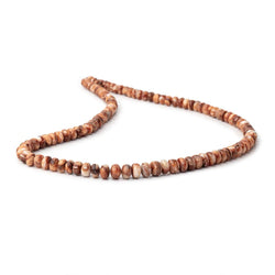 5 - 7mm Dark Orange Fire Opal Plain Rondelle Beads 18 inch 115 pieces (ONLINE ORDER ONLY)