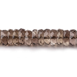 5-7mm Smoky Quartz Faceted Heishi Beads 15.25 inch 148 pieces (ONLINE ORDER ONLY)
