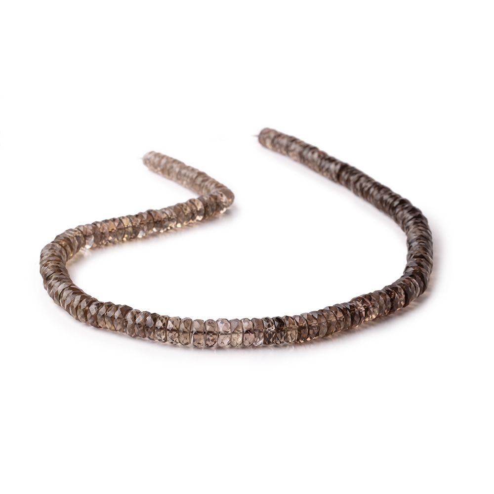 5-7mm Smoky Quartz Faceted Heishi Beads 15.25 inch 148 pieces (ONLINE ORDER ONLY)