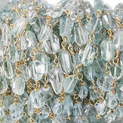 5-8mm Multi Beryl Vermeil Chain by the foot (ONLINE ORDER ONLY)