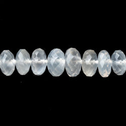 5-8mm Ceylon Moonstone Faceted Rondelle Beads 8 inch 50 pieces AA