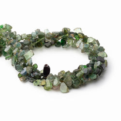 5-8mm Green Tourmaline Slice Beads 7.75 inch 54 pieces (ONLINE ORDER ONLY)