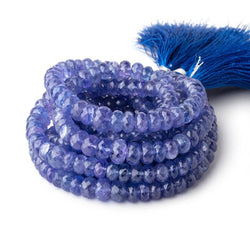 5-8mm Tanzanite Faceted Rondelle Beads 16 inch 108 pieces A (ONLINE ORDER ONLY)