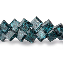 5-9mm Indigo Kyanite Bevel Cut Square Beads 7.5 inch 53 pieces (ONLINE ORDER ONLY)