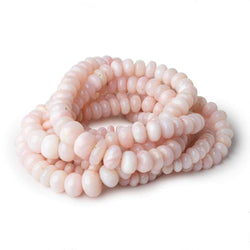 5-9mm Pink Peruvian Opal Plain Rondelle Beads 18 inch 114 pieces AAA (ONLINE ORDER ONLY)