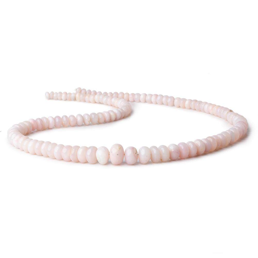 5-9mm Pink Peruvian Opal Plain Rondelle Beads 18 inch 114 pieces AAA (ONLINE ORDER ONLY)