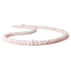 5-9mm Pink Peruvian Opal Plain Rondelle Beads 18 inch 114 pieces AAA (ONLINE ORDER ONLY)