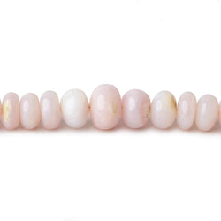 5-9mm Pink Peruvian Opal Plain Rondelle Beads 18 inch 114 pieces AAA (ONLINE ORDER ONLY)