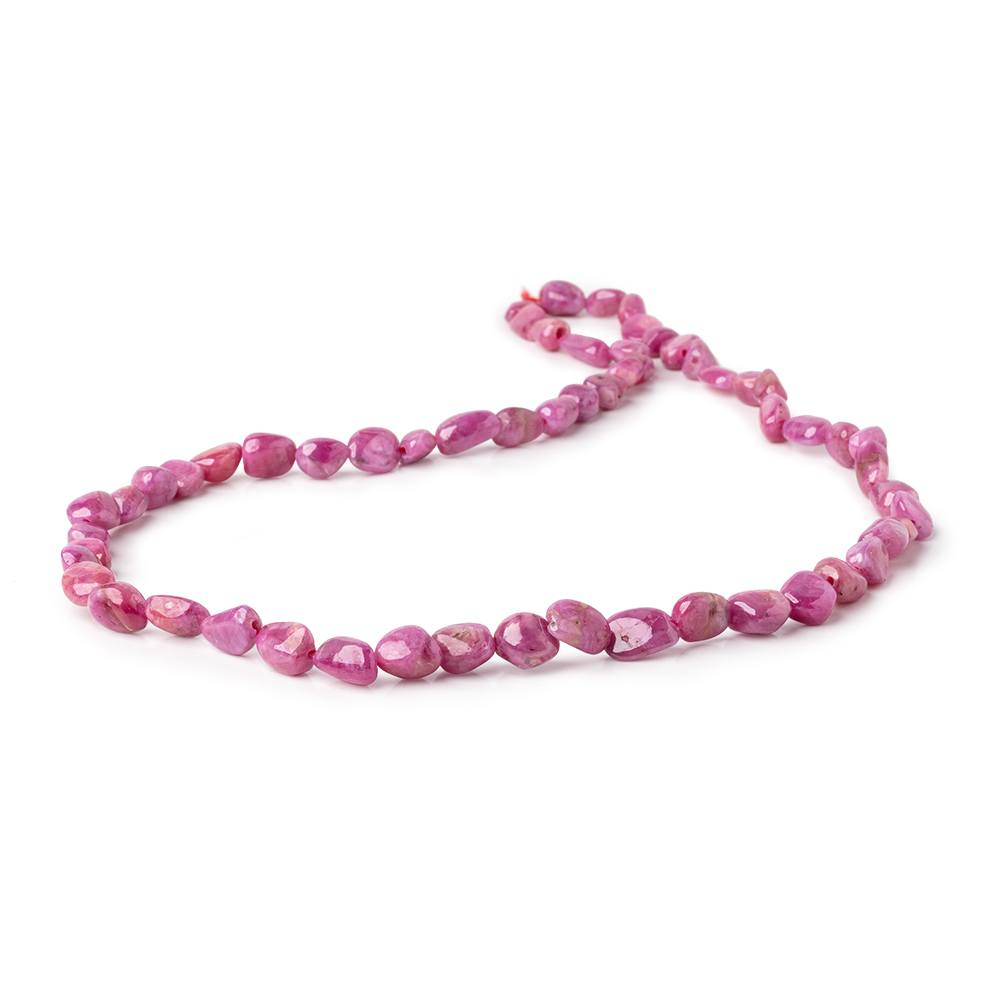 5-9mm Ruby Plain Nugget Beads 16 inch 57 pieces (ONLINE ORDER ONLY)